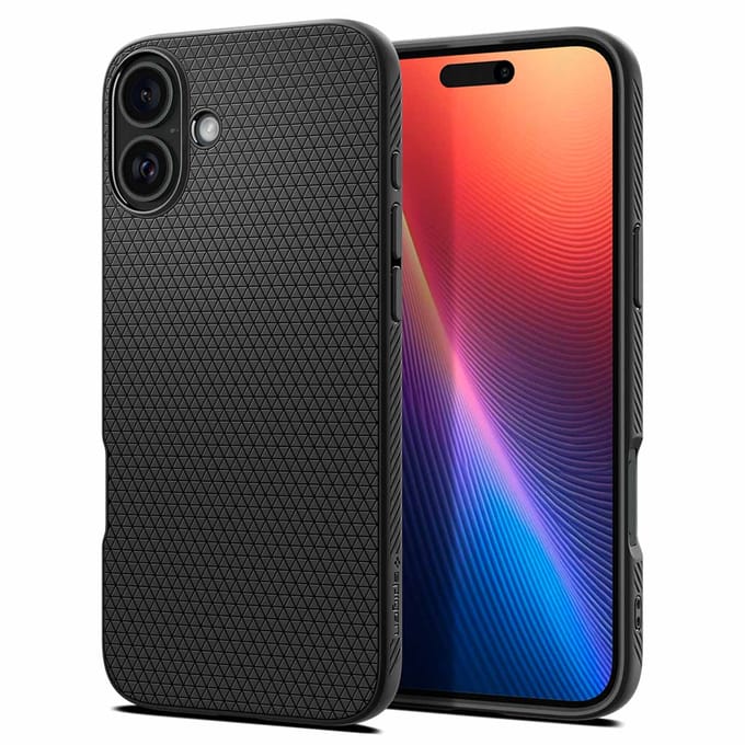 Spigen Liquid Air™ Backcover voor de Apple iPhone 16 Plus - Matte Black