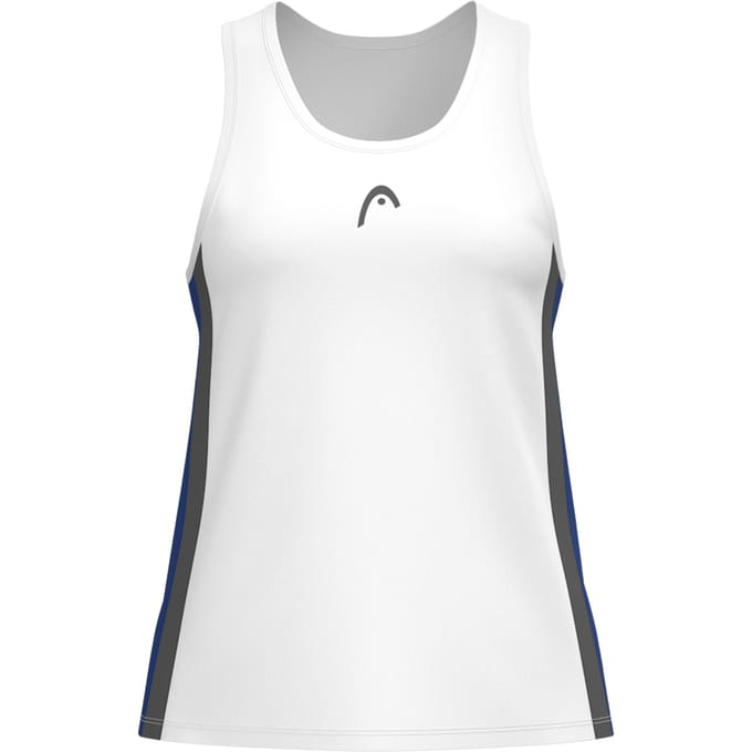 HEAD Club 25 Tech Tanktop Dames-Wit,Donkerblauw