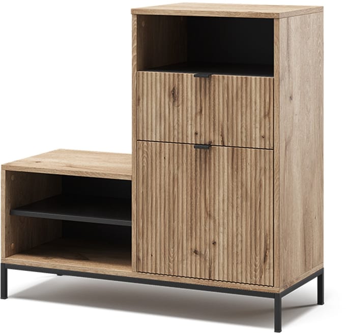 Vicco Schoenenbank Eliza, Viking Eik, 100 x 98.5 cm met 6 compartimenten