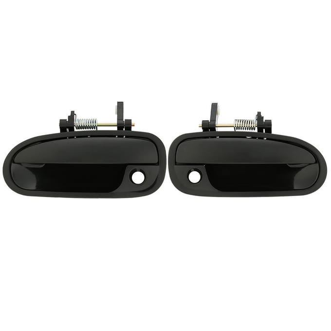 1 paire de poignées de porte extérieures avant gauche + droite pour Honda Civic 1996 – 2000 black