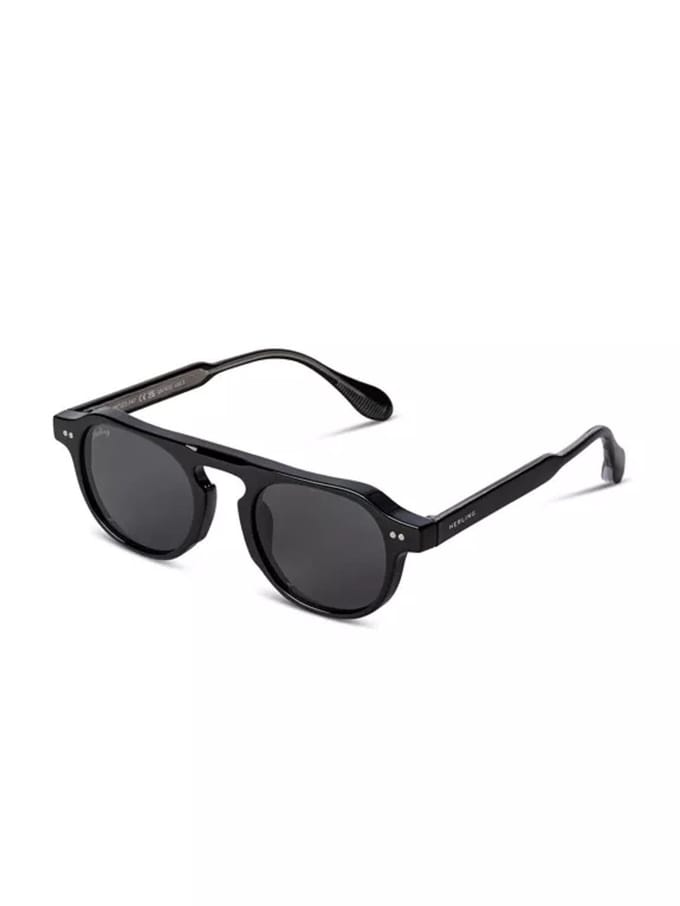 Herling - Auden Sun - Zonnebril - Infinity Black - Unisex - UV400-bescherming - Inclusief Luxe Etui