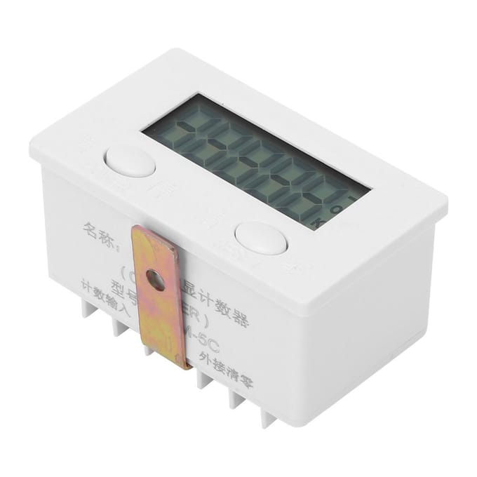 BERM Digitale Teller BEM5C 5 Cijfers 0~99999 LCD Display Elektronische Tally Teller gray