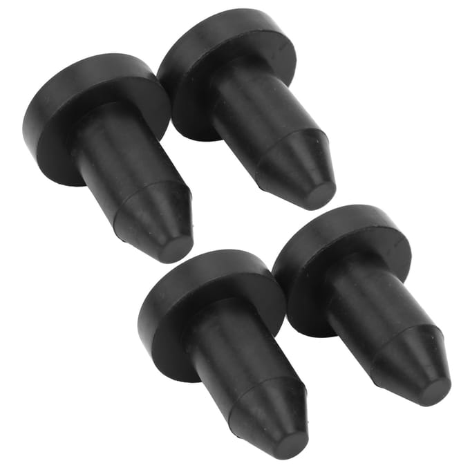 4 stuks Kajak Pushin Waterretentie Afvoerstekker Ontwatering Waterdichte Plug Accessoires black
