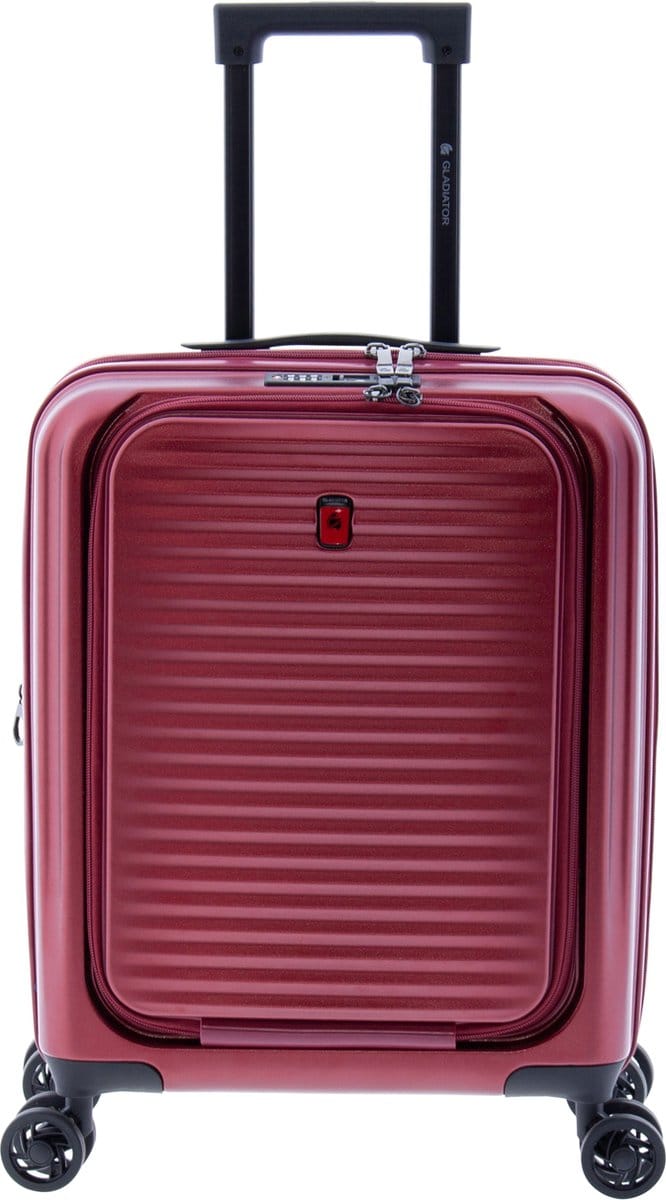 Gladiator Nomadtec Handbagage Koffer - 55 cm - 36/40 liter - Expandable - TSA slot - Rood