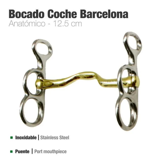 Anatomisch bit voor paard Zaldi Barcelona