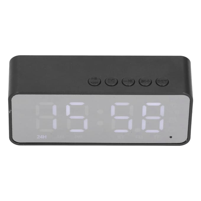 G50 Multifunctionele Bluetooth Wekker Speaker Draadloos 5.0 MP3-speler Opladen Wekker voor zwart