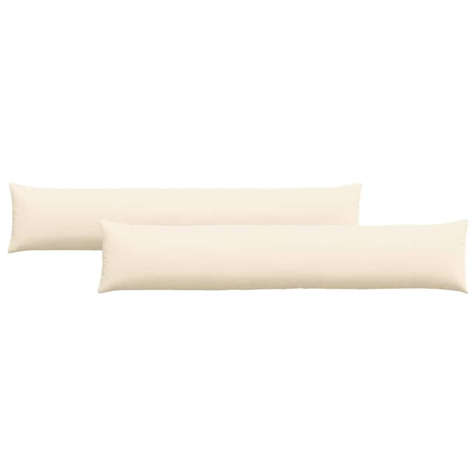 vidaXL - Zitkussens - 2 - pcs - Crème - 200 - x - 40 - cm - Corduroy - stof
