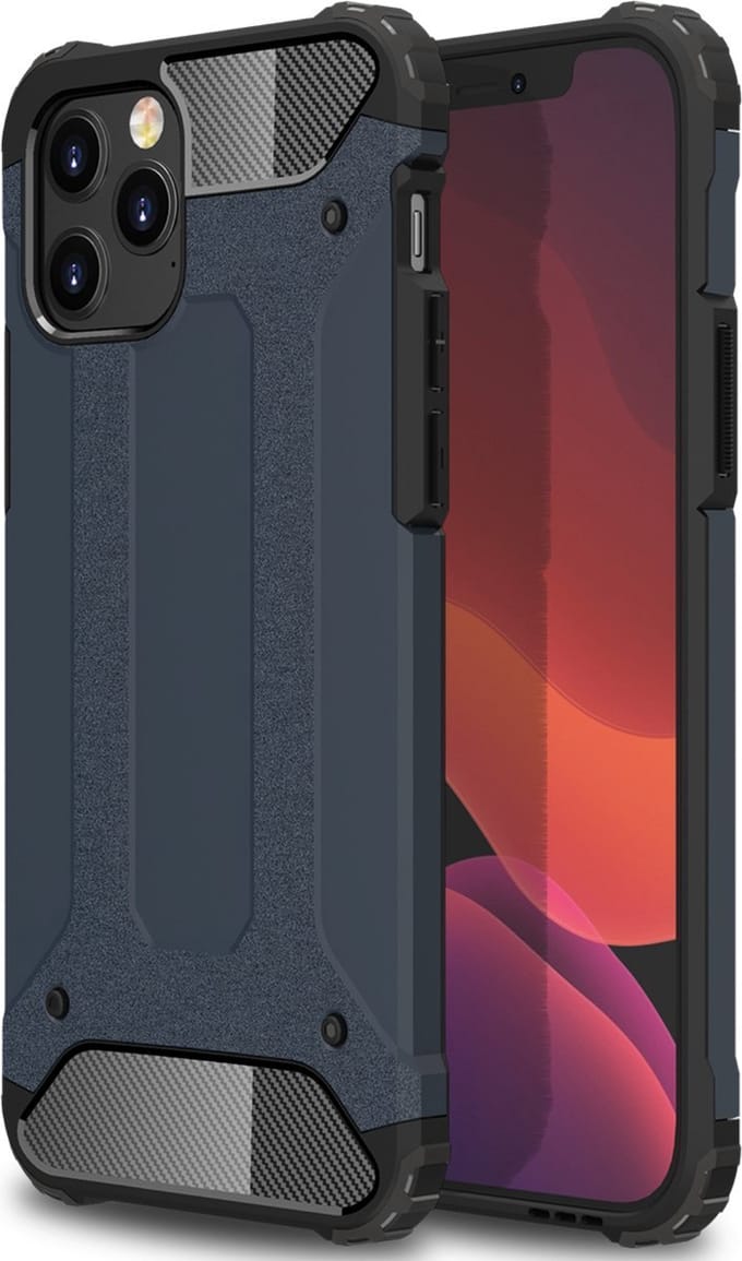 Hybrid Armor - Heavy Duty Geschikt voor: iPhone 12 Pro Max Armor Hybrid - Blauw