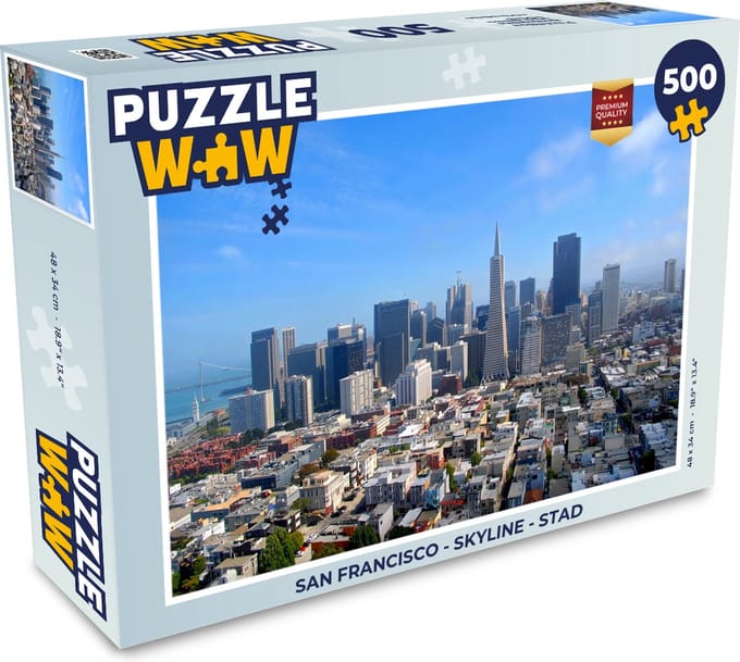 Puzzel San Francisco - Skyline - Stad - Legpuzzel - Puzzel 500 stukjes