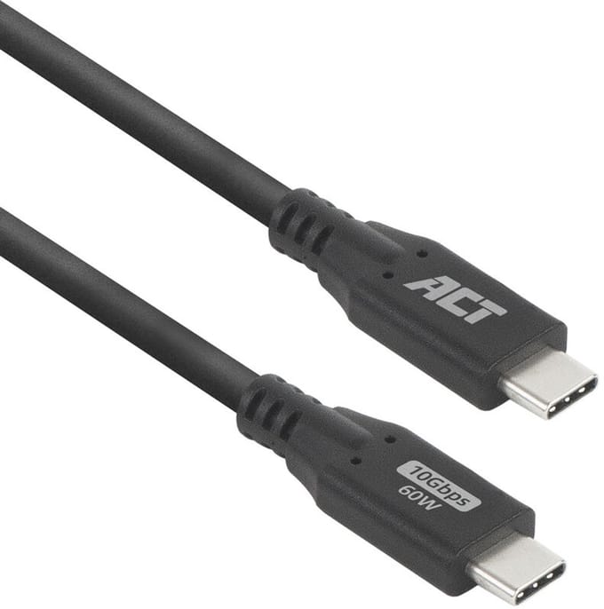 ACT USB 3.0 10Gbps 60W USB Type-C® kabel, 1 meter AC7441
