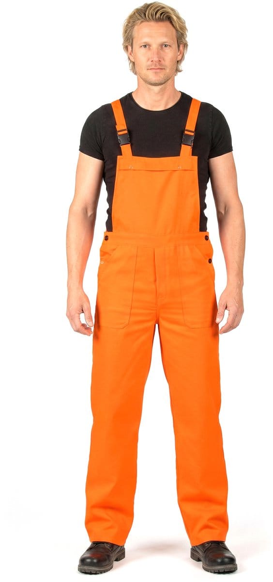 Oranje tuinbroek volwassenen