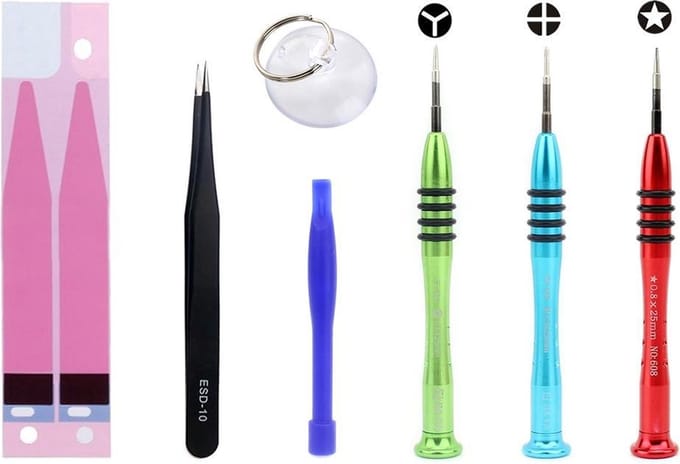Let op type!! JIAFA JF-8163 7 in 1 Battery Repair Tool Set for iPhone 6s