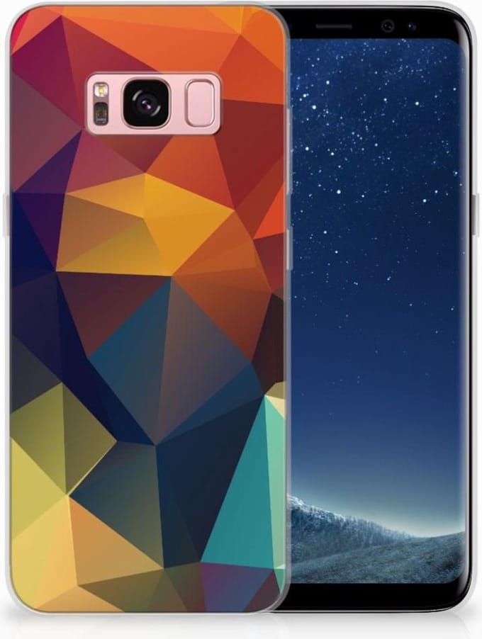 Samsung Galaxy S8 TPU Hoesje Polygon Color