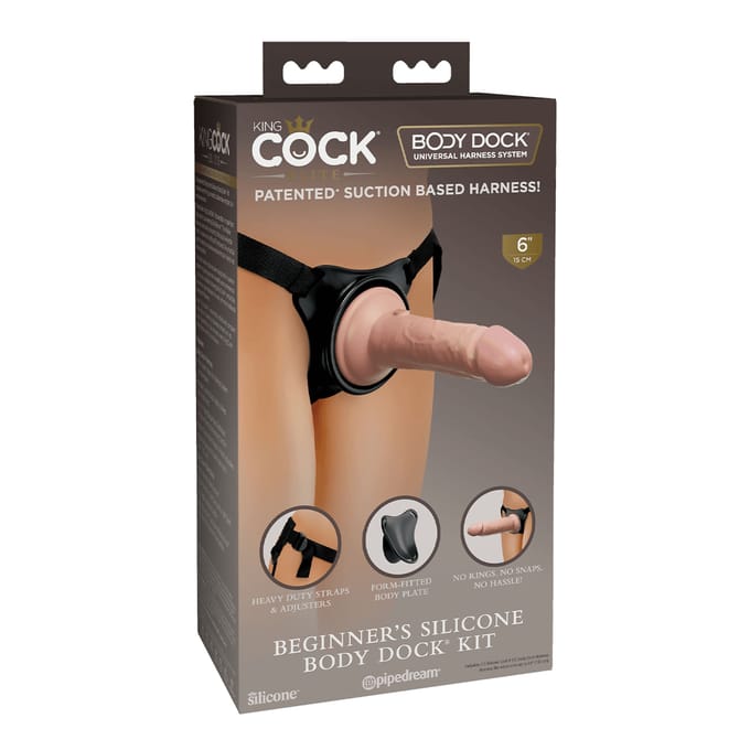 'King Cock Elite - Beginner's Body Dock Kit', 17,8 cm