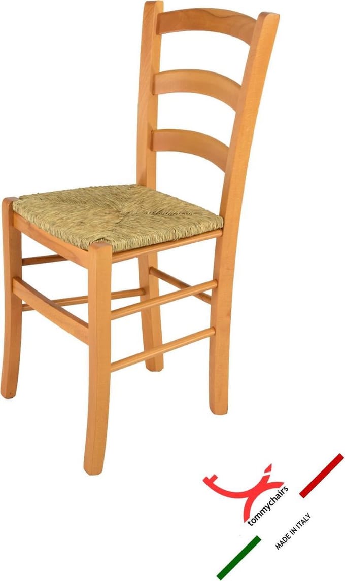 Tommychairs Venice - Eetkamerstoel - 1 Stuk - Bruin - Rotan & Hout