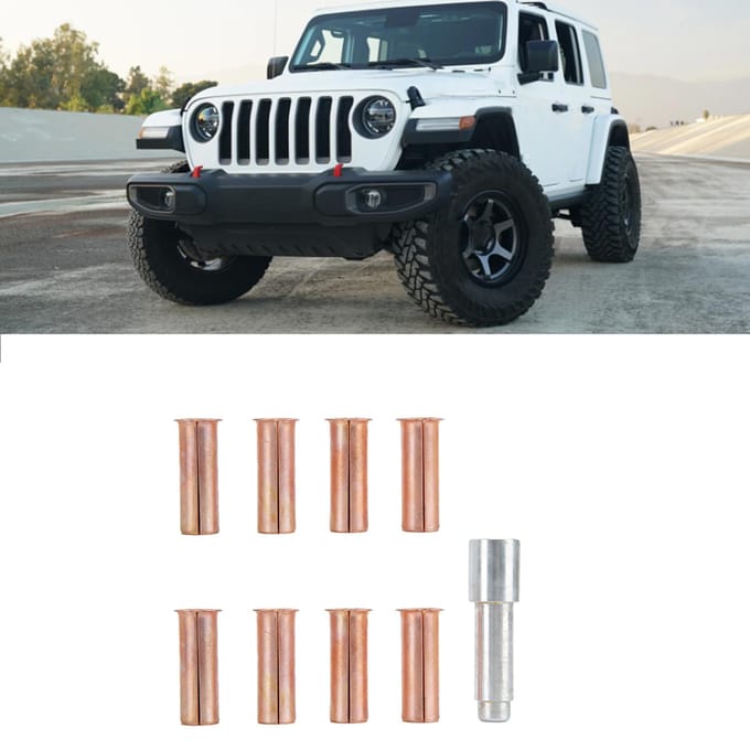 Deurscharnierpen Voeringen Bussen Kit Geschikt voor Jeep Wrangler 20072018 beige