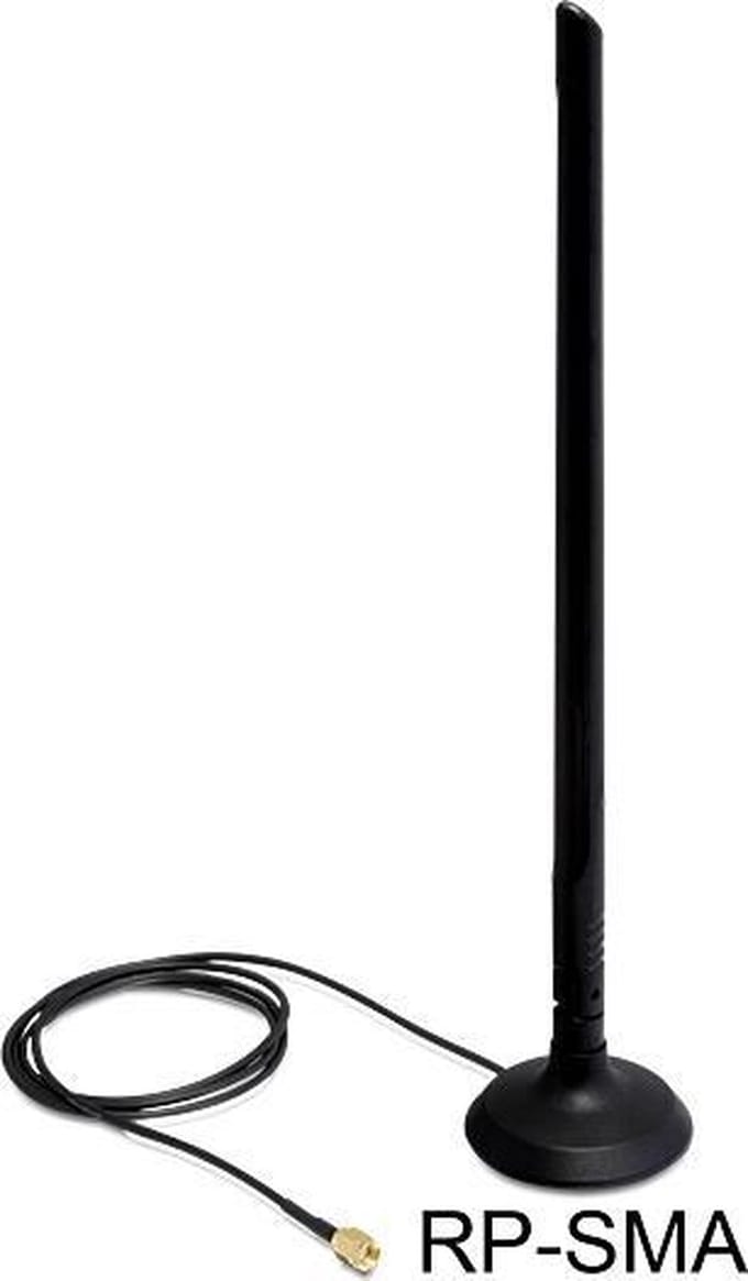 DeLOCK SMA WLAN Antenna with Magnetic Stand