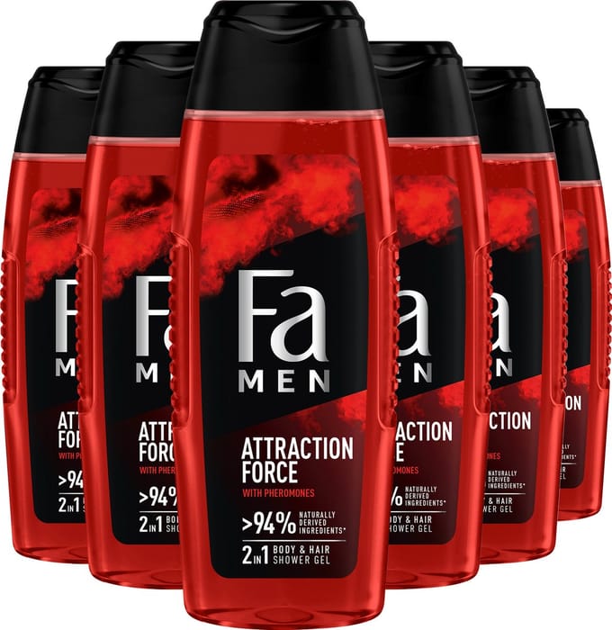 Fa Men - Douchegel - Attraction Force - 6 x 250 ml