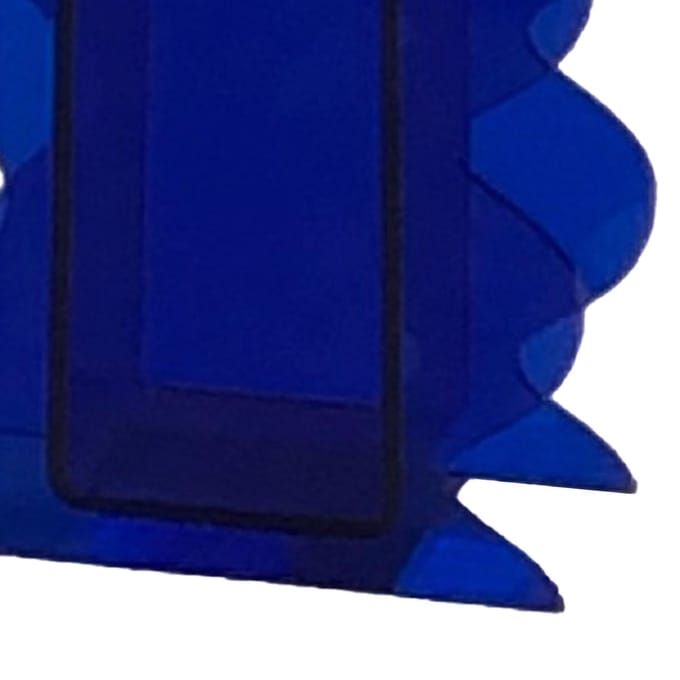 Bloemenvaas Modern Acryl Decoratief Uniek Golvend Vorm Vaas voor Slaapkamer Woonkamer Tafel Blauw blauw