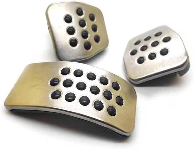 Pedaal Covers Set - Auto Pedaal Pads - Bescherming Interieur - Antislip Ontwerp - 3 Stuks - Zwart