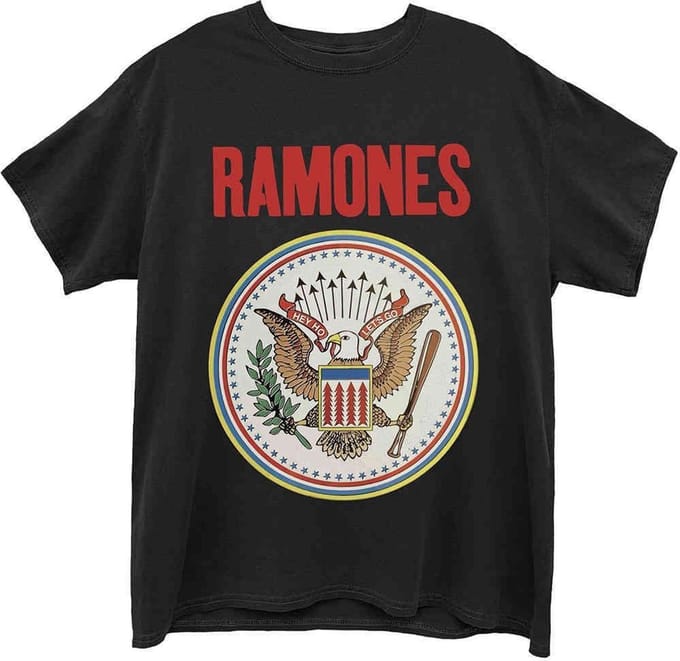 Ramones - Full Colour Seal Heren T-shirt - L - Zwart