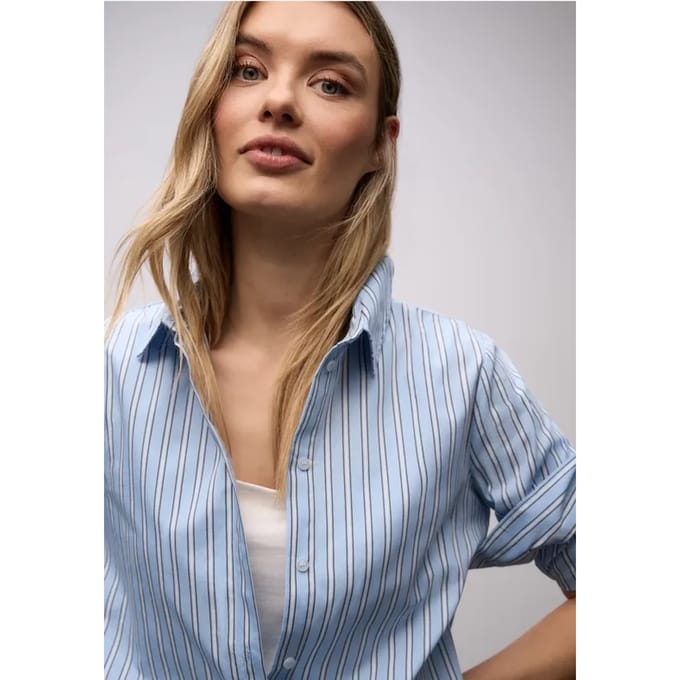 Gestreept overhemd blouse