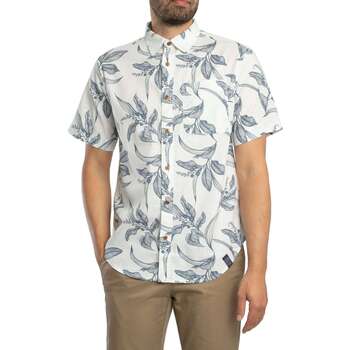 Superdry Vintage Loom Overhemd Met Korte Mouwen Wit 2XL Man