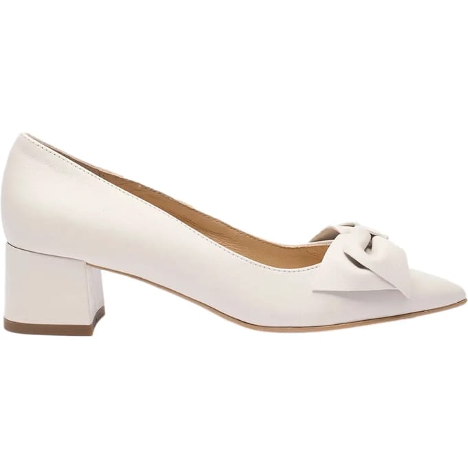 Leren pumps met strik voor dames Ryłko Joan