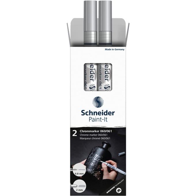 Schneider chrome marker - Paint-It 060/061 - metallic - 0.8 + 2 mm - S-ML06011501