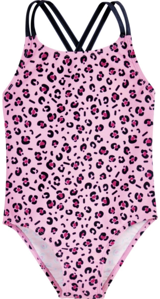 Playshoes - Badpak - UV - Werend - Panterprint - Roze - Maat 122/128