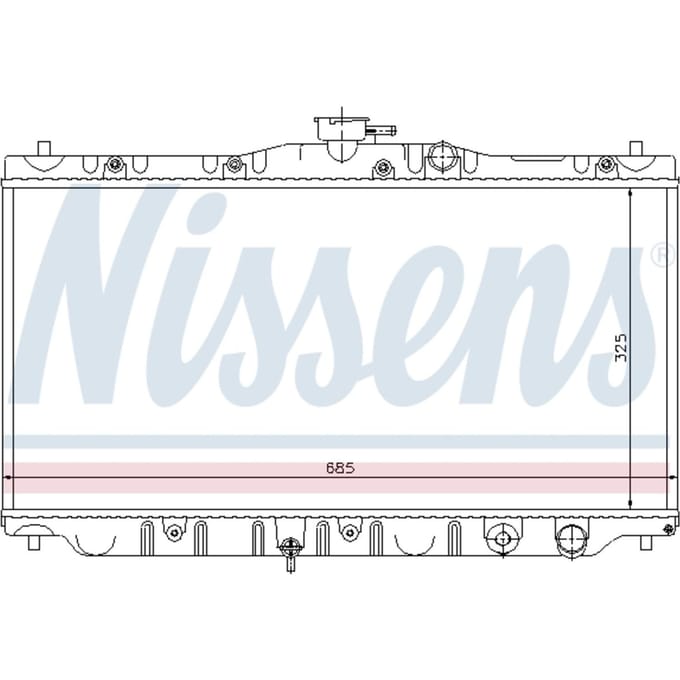 Radiator, motorkoeling NISSENS 63304