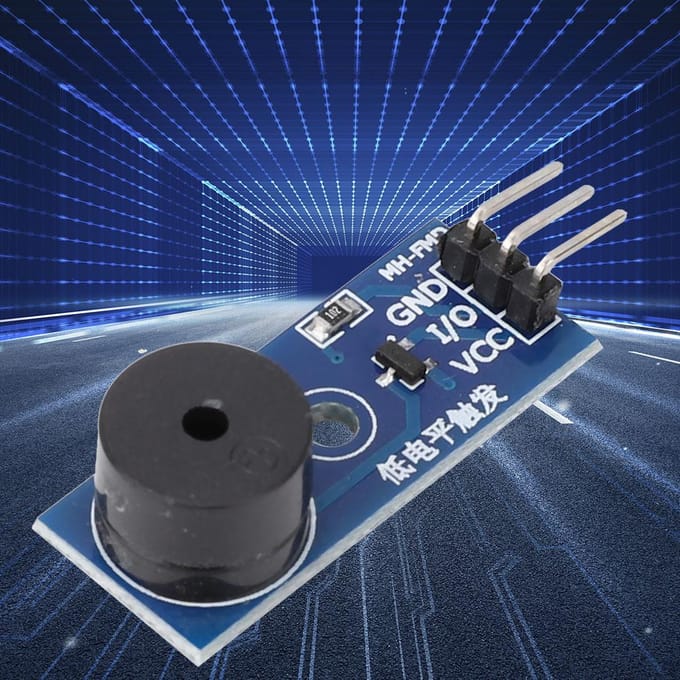 Module de buzzer passif 5 pièces, module de déclenchement de faible niveau, commande à 3 broches 3,3 ~ 5 V