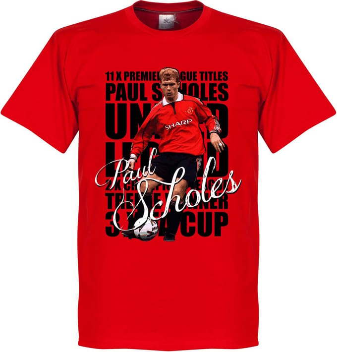 Paul Scholes Legend T-Shirt - Rood - Kinderen - 140
