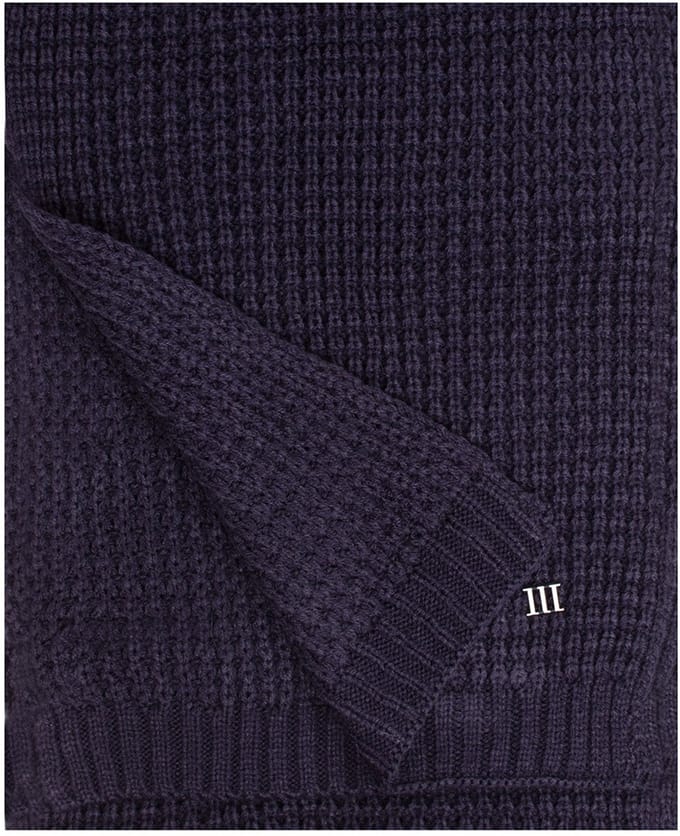 Tresanti - Sjaal Bergemere Donkerblauw - Mannen - Maat ONE