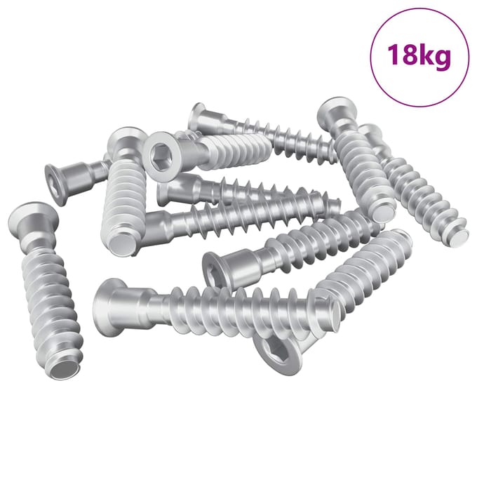 vidaXL Hoofdkap Schroef 2900 pcs Zilver Staal