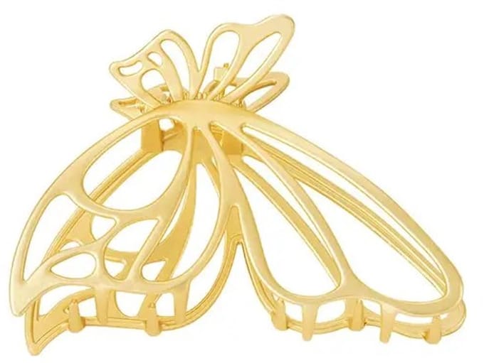 Yehwang-Vlinder-Butterfly-Goud-Haarklip-Claw-Klem