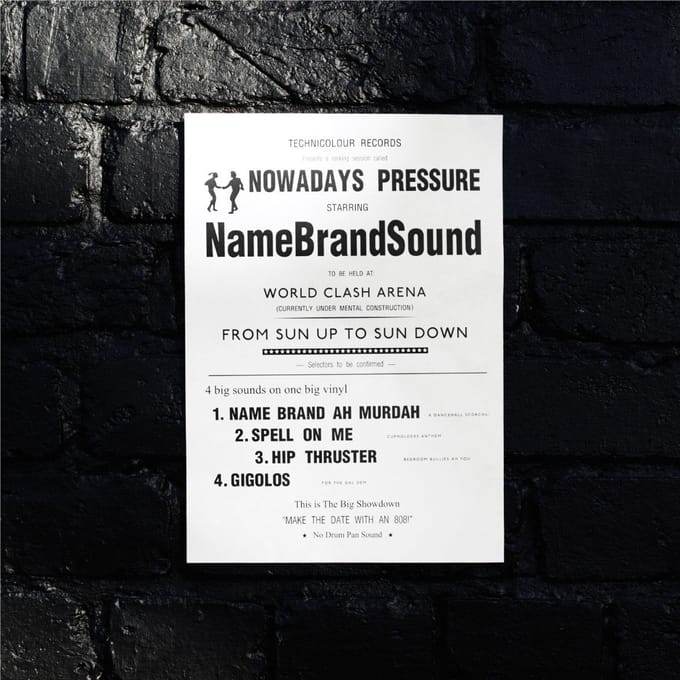 NameBrandSound - Nowadays Pressure (12" Single)