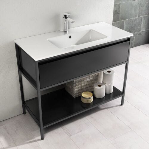 Megabad Profi Collection Loft 2.0 vanity unit 100 cm, with metal frame 29MR1004100I