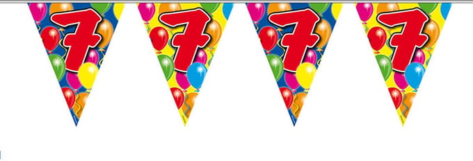 Folat - Vlaggenlijn 7 jaar Ballonnen (10 meter)
