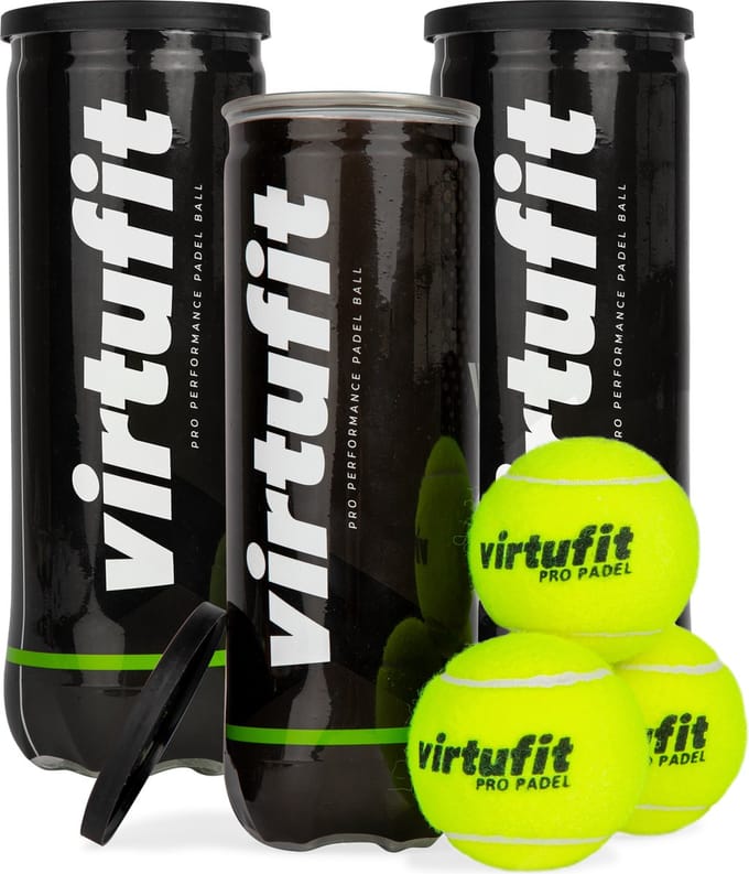 VirtuFit Pro Padel Ballen - Set van 9 - Duurzaam - Wedstrijdkwaliteit