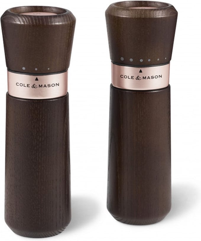 Cole & Mason Lyndhurst Chestnut Peper- & Zoutmolenset - 19cm - Rose Goud