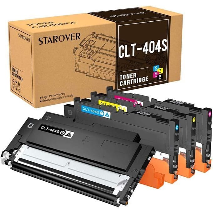Tonercartridges - Compatibel - Samsung CLT-P404C - Meerkleurig - Pak van 4 - Laser