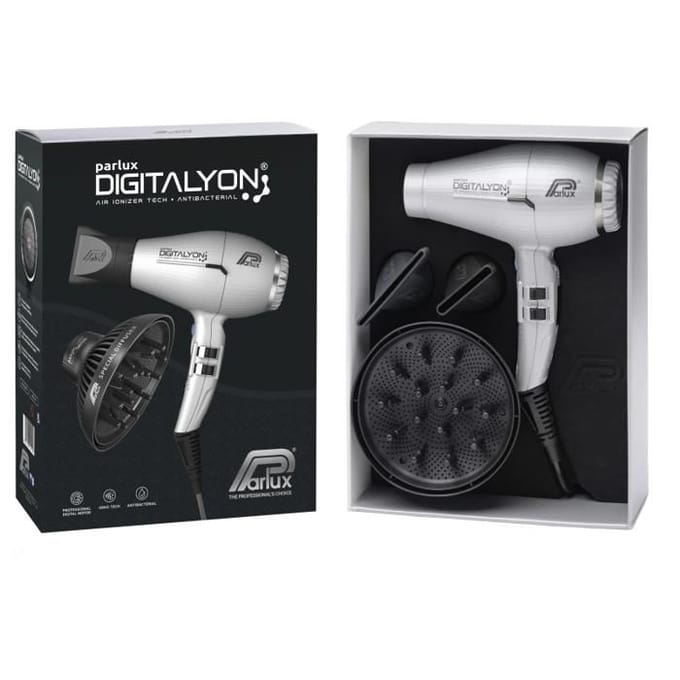 Parlux Föhn Digitalyon inclusief Diffuser Silver 2250W