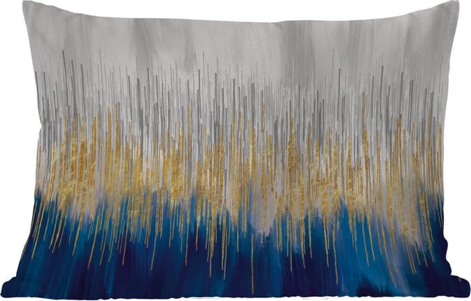 Buitenkussens - Tuin - Abstract - Schilderij - Olieverf - 50x30 cm