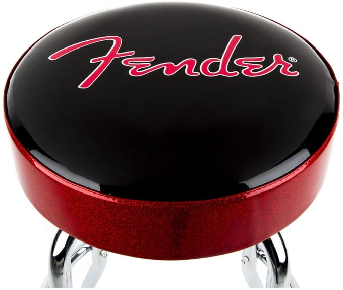 Fender Barstool 30" Red Sparkle Logo