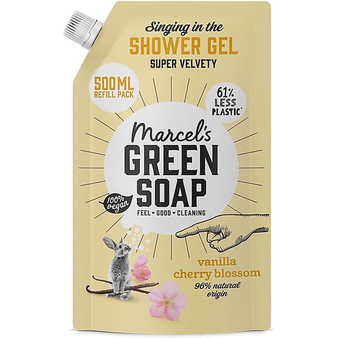 Marcel's Green Soap Shower Gel Refill - Vanille & Kersenbloesem - 500ml