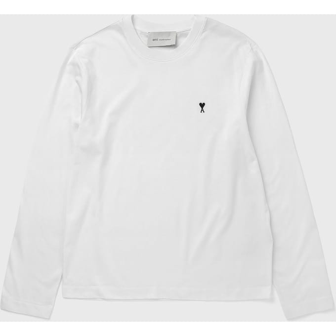 LONG SLEEVES TSHIRT WITH CONTRASTED AMI DE COEUR
