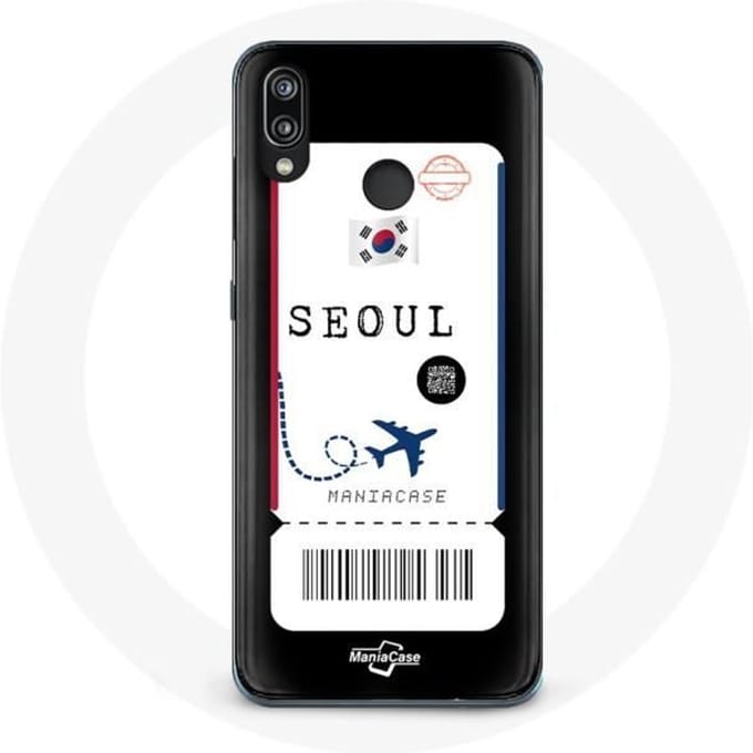 Coque - MANIACASE - Huawei P20 Lite - Billet d'avion - Souple - Protection synthétique