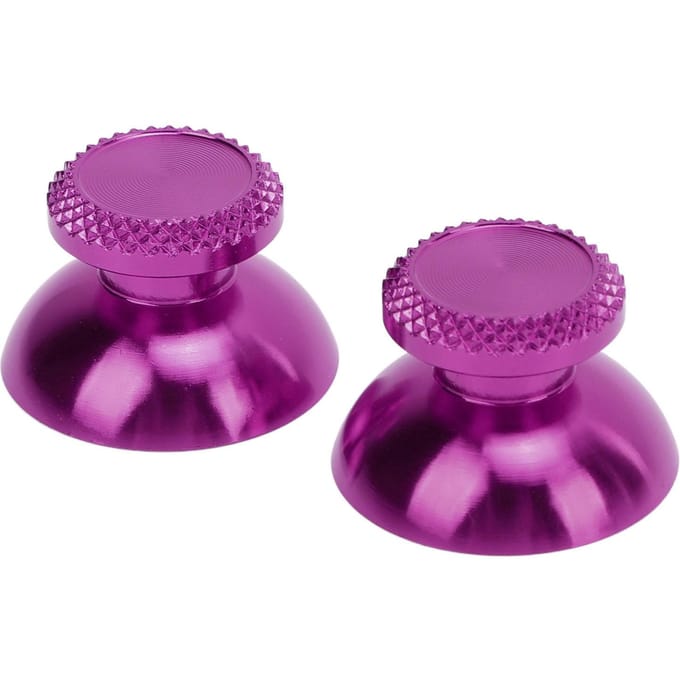 2 stuks Metalen Analoge Grips Stick Duimsticks Controller Aluminiumlegering Metallic Joystick Handheld Game Console Accessoires paars