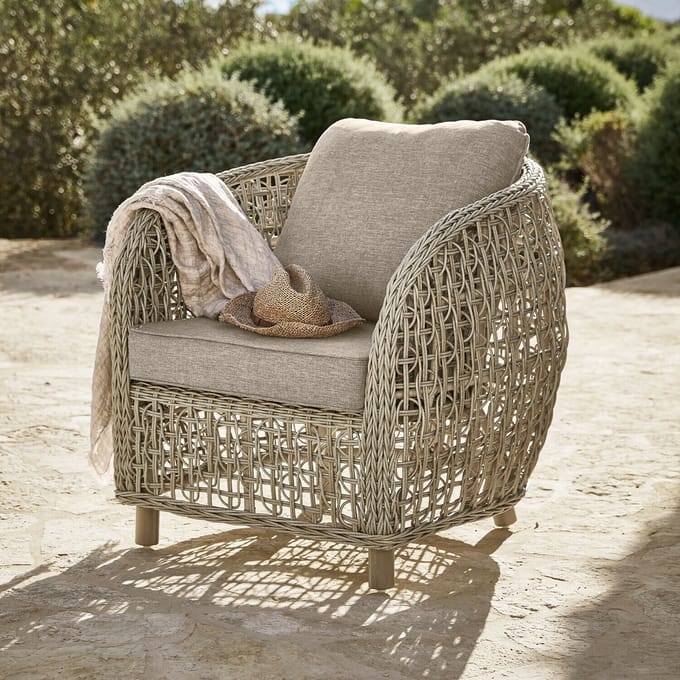 LOBERON Fauteuil Ventiglio grijs/bruin